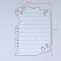 Scrapbook Journaling Decoration And Vintage Mini Binder Frame Carbon Steel Stamping Mold For Gift Card Making