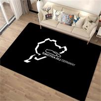 Nordschleife Rectangle Carpet German Racing Track Map Auto Fan Home Decor Mat Non Slip Floor Rug Living Room Area Rug 40X60CM