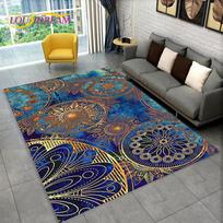 Bohemia Mandala Geometric Area Rug,Carpet Rug for Home Living Room Bedroom Sofa Doormat Kitchen Decor,Kid Non-slip Floor Mats 40x60cm(15x23in)