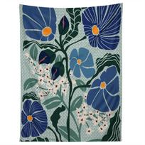 KLIMT FLOWERS LIGHT BLUE tapestry 75x100 juoda