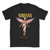 Nirvana Angel Band Unisex T Shirt  Humorous Tees Short Sleeve Crew Neck TShirt Cotton Graphic Clothes S