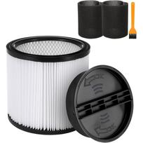 Pakeičiamas kasetinis filtras, suderinamas su Shop Vac filtru 90304 90350 90333 90344 90585, tinka daugumai 5 galonų ir didesnių šlapių/sausų dulkių siurblių 5-Pack