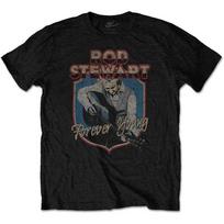 Rodstewart Mens Black T Shirt Forever Crest Official S