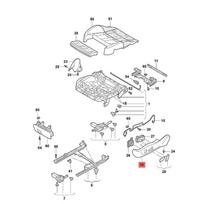 Aukščiausios kokybės kairės priekinės sėdynės išorinio rėmo apdailos panelė 8T0881325GJ50 8KD881325  A5 S5 A4 A6 A7 2009-2018 Automobilio sėdynės šoninė apsauga LHD pilka spalva