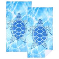 2 Pcs 180cm Turtle Microfiber Beach Towel Absorbent Quick dry Soft Yoga Swimming Outdoor Sports Gym Shower Towel
