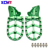 For Surron Ultra Bee Sur-ron UB Wide Footpegs Foot Pegs Rests Electric Dirt Bike Pedals Aluminium Alloy MX Surron Ultrabee Parts žalia