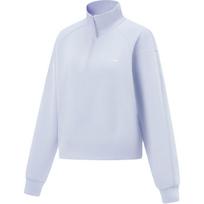 Li Ning Sweatshirts Women's Light Blue Stand Collar Moderate AWDV510-5 XL