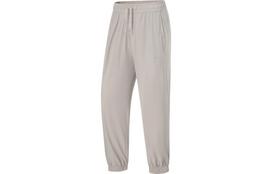 Li Ning Fitness Series Knitted Sweatpants Women's Goat Gray Moderate Cuffed Pants AYKT304-4 S