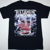 Vintage Testament Titans Of Creation Cotton Black Unisex T-Shirt Graphic Tee XL