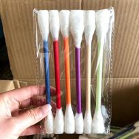 6PCS Felt Cotton Swab Shaped Catnip Toy Large Funny Cat Interactive Toy Teeth Cleaning Toy Teeth Grinding Rope Cat Toy Supplies