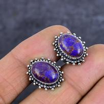 Vario Violetinė Turkio Akmuo Rankų darbo 925 Sterlingų Sidabro Sąsagos e5z50