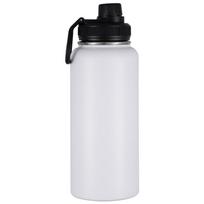 Nerūdijančio plieno izoliuotas vandens buteliukas 1 vnt. 950 ml/32 oz Nerūdijančio plieno nepralaidus dvigubos sienelės vakuuminis termosas Puodeliai Vakuuminė flaska Termosinis puodelis juoda