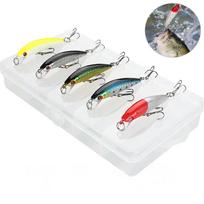 Žvejybos masalų rinkinys Gyvybingas Ilgo metimo Šviečiantis Žvejybos Bioninis Masalas Gėlavandeniams Sūriavandeniams Bassams A 5.5cm/3.5g 5pcs/set