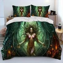3D HD StarCraft Game Gamer PC Comforter Bedding Set,Duvet Cover Bed Set Quilt Cover Pillowcase,king Queen Size Bedding Set kids 70x133cm 2pcs