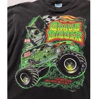 Grave Digger Race Team Monster Kill Devil T Shirt Full Size S-5XL Unisex T-Shirt M