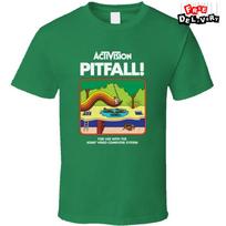 Activision Pitfall! T-Shirt, Retro 1980's Video Game Atari Classic Graphic Tee Unisex T-Shirt S