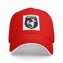 Unisex Baseball Hats Adesivo Scorpione Abarth Print Outdoor Streetwear Summer Sports Baseball Caps Hip Hop Cap Casquette Hats One Size