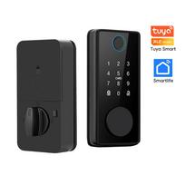 DS01 TT Lock/Tuya Intelligent Electronic Door Lock Automatic Lock Smart Fingerprint Deadbolt Lock With Latch/Door Sensor
