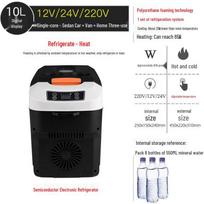 Moussebao 12V/24V/220V Car & Home Compressor Mini Freezer Refrigerator