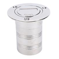 50mm Boat Fuel Gas Deck Fill with Keyless Cap 2 Inch Stainless Steel Deck Filler Marine Hardware for Yacht Trucks