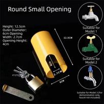 Heavy Duty Outdoor Faucet Cover Metal Hose Bib Lock Opening Cover Faucet Protective Cover  Garden geltona