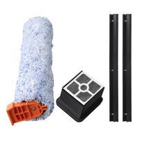 1Set For ILIFE For W90 Filter Mop Cloth Rubber Scraper Kit Cordless Wireless Dry Cleaning Smart Washing Mop Vacuum Cleaner Part