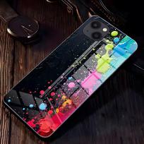 Spray-paint Graffiti Phone Case For IPhone 17 Pro Max 16 15 14 Pro Max 13 11 X Xs Xr 8 7Plus Glass Cover iPhone 14 Pro Max