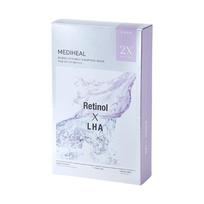 MEDIHEAL Derma Synergy Wrapping Mask Pore Elasticity Retinol X LHA 10-Pack Set Tightening Sheet Masks 250ml