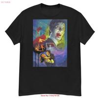 Lake of Dracula cult Japanese horror film fan art t shirt vintage Washed Stylish streetwear fashion Slightly Unisex graphic S įvairiaspalvis
