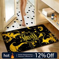 Soft Absorbent Non-Slip Rug Band Nirvana Floor Mat Home Decor Doormat Bedroom Floor Mat Shower Carpet 40x60cm