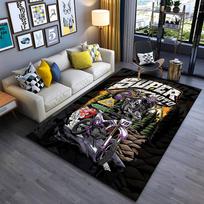 Supercross Motocross Design Carpet with Dirt Bikes and Forest Theme Suitable for use as an anti-slip for living room bedroom sofas 40x60cm( 15x23in )