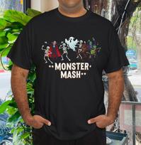 Monster Mash Funny Halloween Spooky Season Trick Or Treat T-Shirt Mens Womens Tees Top S