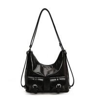 Euro-Chic Cvertible Tote - Women's Vintage Messenger Bag with Spacious Compartments, Retro Backpack for Work Commute & Travel juoda