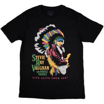 Stevie Ray Vaughan Double Trouble T-Shirt Black New S
