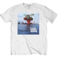 Men's Gorillaz Plastic Beach Slim Fit T-shirt Small White XXXXL