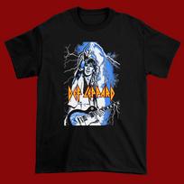 Def Leppardd Steve Clark Tribute Cotton Black Men All size Shirt A082 XL
