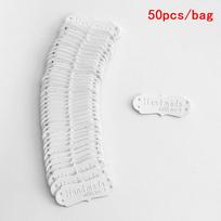 NEW 50Pcs 41x16mm Handmade Tags Handmade Sew Accessories Faux Leather Knitting Label For Clothes Handmade PU Label For Bag balta