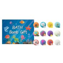 Ocean Themed Bath Bomb Gift Set, 12-Pack Surprise Toy Fizzing Bath Bombs For Kids 1pcs