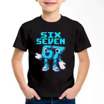 New Funny Six Seven Italian Brainrot 67 Number Graphic Print T-Shirt Boy/Girl Summer Short Sleeved Kids Comfortable Tshirt Top 110