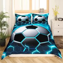 Geometrinis antklodės užvalkalas Daugiaspalvis korio šešiakampis patalynės komplektas Geometrinė tema Metalo tekstūra Patogus poliesterio užvalkalas 135x200cm