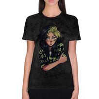 Billie Eilish Unisex T-Shirt: Anime Billie (Dip-Dye) (Medium) XL