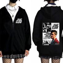 TV Fight Club The Things You Own End Up Owning You Graphic Zipepr Hoodie Men Women Oversized Zip Up Hoodies Coat S