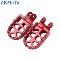 FootRest Foot Pegs Pedal For XRV650 XRV750 CRF1000L CRF230L CR80R XR250R XR400R XR650L KLX250R KLX300R KLX650 KLX650R KLR650 raudona