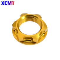 CNC Steering Stem Top Yoke Nut For Yamaha YZ250F YZ450F YZ125 YZ250 YZ400F YZ426F YZ125X YZ250X YZ250FX YZ450FX WR250F WR450F YZ auksinė