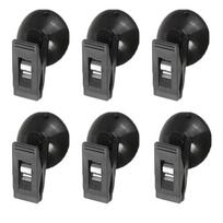 6pcs Car Suction Cup Clips Window Windshield Mount Card Ticket Holder Holder For Car Sunshade Curtain Document 6 Pieces juoda
