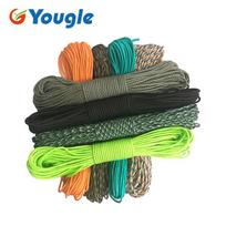 10 Pcs/lot  550 Paracord Paracord Parachute Cord Lanyard Rope Mil Spec Type Iii 7 Strand 100 Ft Free Shipping