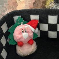 Star Kirby Christmas Tree Plush Ornament With Snowman And Butterfly Bow For Holiday Decor rožinė