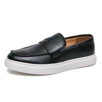 FashionOutdoor Men's Slip on Driving Shoes Handmade Simple Moccasins Casual Leather Male Loafers Comfy Leisure Walk Footwear Sneakers 38 juoda