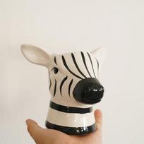 Vaza Keraminė Nordic Stiliaus Zebras Formos Rankomis Dažyta Namų Svetainė Miegamasis Gyvūno Dekoras Kepimo Įrankiai Laikymo Kibiras Retro