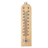 Wood Wall Hang Thermometer Indoor Outdoor Logger Meter Garden House Garage Garden Breeding Temperature Controller